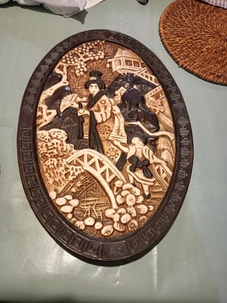 Plato 1920's Bretby Pottery placa de pared