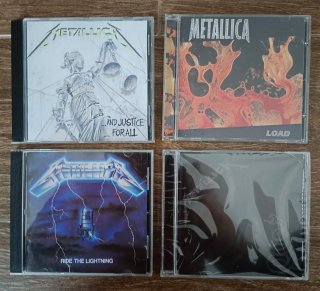 Lote 4 CDs Metallica (¡Black Album PRECINTADO!)