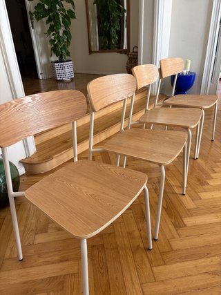 Set de 4 sillas de madera
