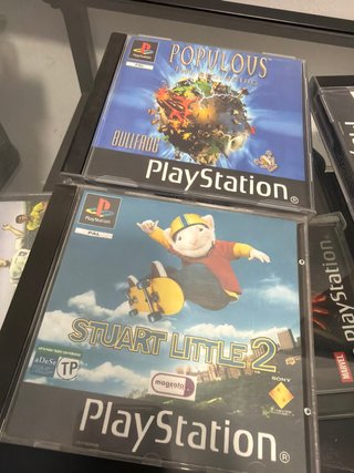 2 Juegos PlayStation 1: Populous y Stuart Little 2