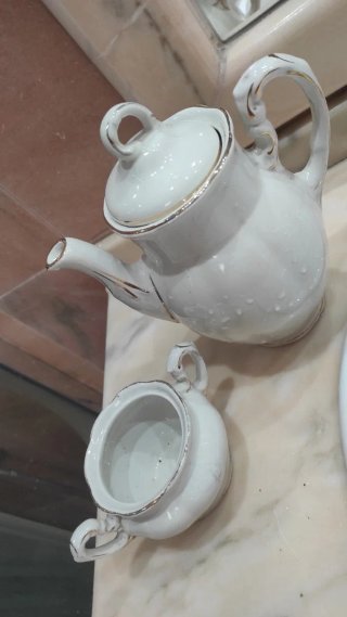 Cafetera y Azucarero Vintage La Cartuja