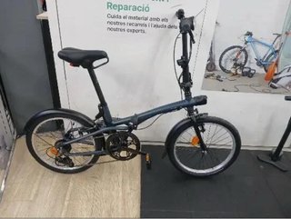 Bicicleta Plegable Gris
