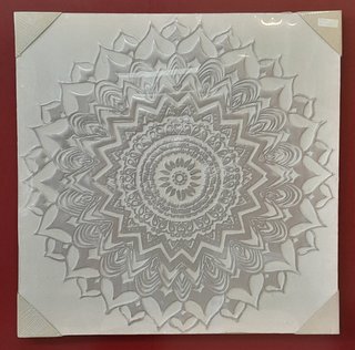 Cuadro Mandala Blanco