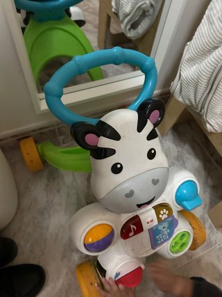 Andador de bebé con forma de cebra