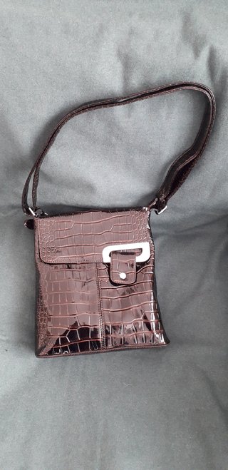 Borsa a tracolla marrone