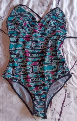 Bañador Estampado Geométrico