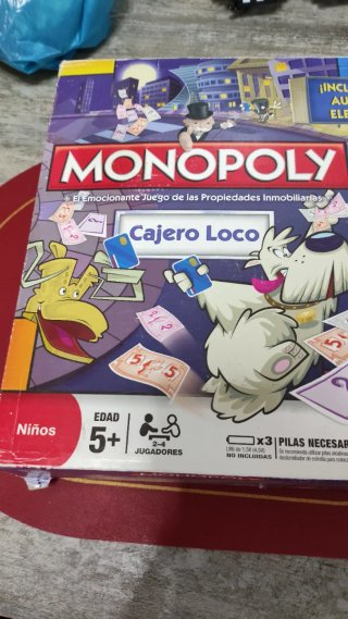 Juego Mesa Monopoly Cajero Loco y monopoly junior