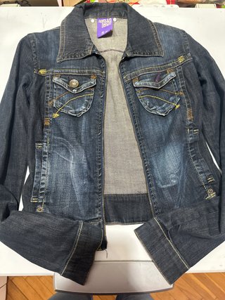 Chaqueta Vaquera Bershka Azul Talla S