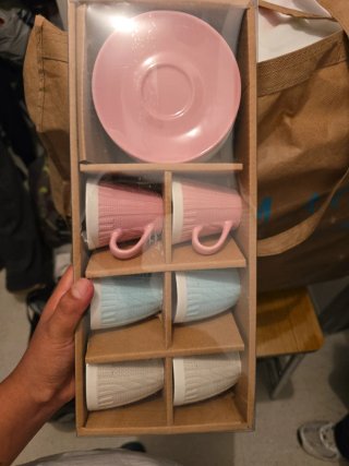 Set de 6 Tazas con Platos