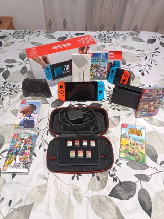 Nintendo Switch + MandoPro + 7 Juegos + Accesorios