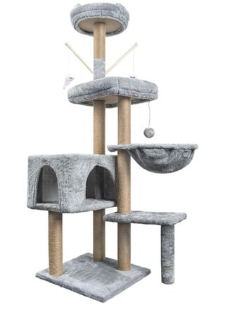 Rascador para Gatos 145cm Gris