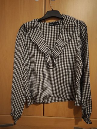 Blusa cuadros vichy Lefties