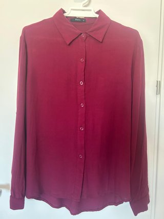 Camisa Fluida Granate Talla L
