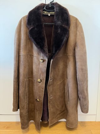 Abrigo de piel para hombre XL