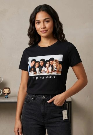 Camiseta Friends Negra Talla M