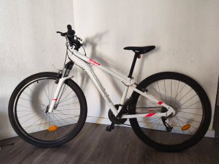 Bicicleta de Montaña Rockrider 100 Blanca