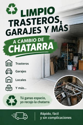 Limpieza de todo tipo de bajos,trasteros y locales