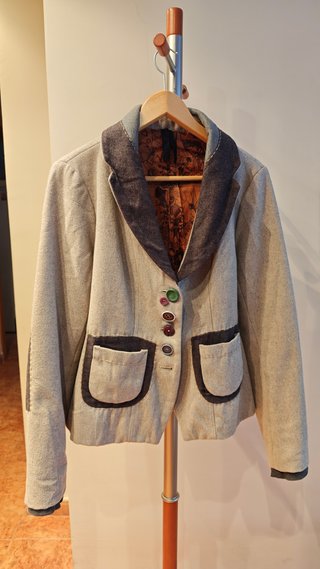 Chaqueta Desigual Gris Talla 46