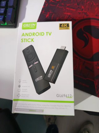 Android TV Stick Green Lyca 4K