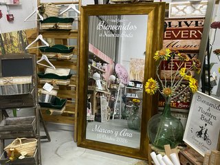 Alquiler de espejo personalizado para bodas