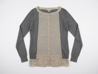 Cardigan / maglioncino grigio e beige taglia M
