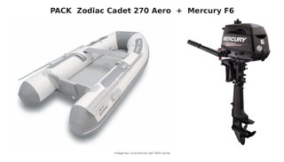 Pack Zodiac Cadet 270 Aero + Motor Mercury F6