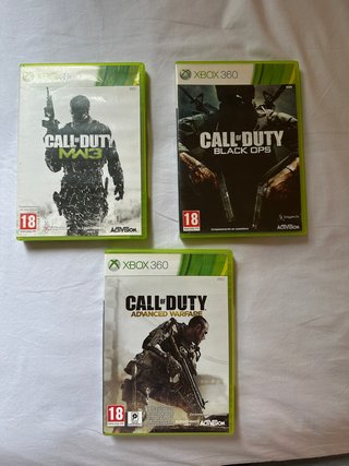 Pack 3 Juegos Call of Duty Xbox 360