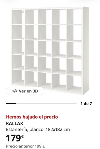 Estantería Kallax Ikea 182x182 cm