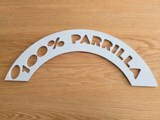 Letrero Decorativo 100% PARRILLA (97cm)