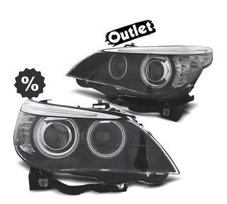 CX FAROS XENON BMW E60 E61 03-04 OJOS ANGEL CCFL D2S FONDO N