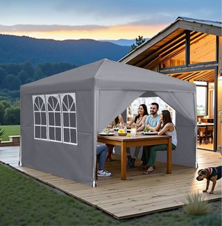 Carpa Plegable 2.5x2.5m Gris
