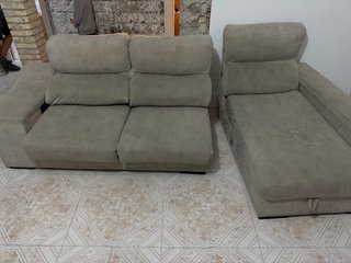 Sofá Chaise Longue Beige