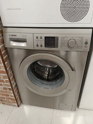 LAVADORA BOSCH SERIE 6 INOX 8KG