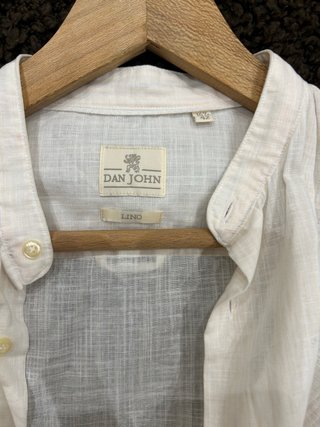 Camisa de lino Dan John beige