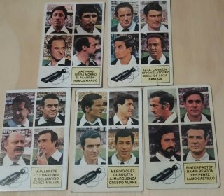 Lote 5 Cromos Árbitros Liga 82-83