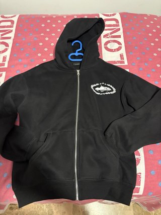 Sudadera con cremallera Corteiz negra