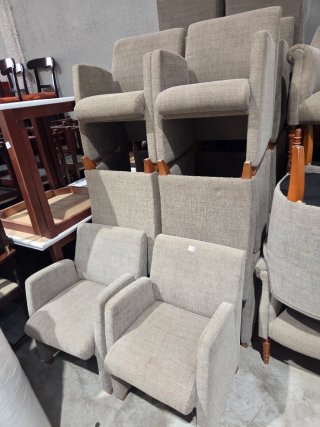 Butacas tapizado gris