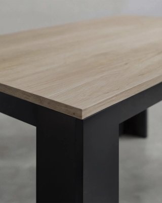 Mesa de comedor madera y metal