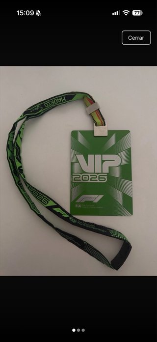 Acreditación VIP F1 GP Madrid 2026
