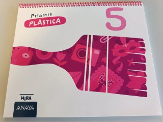 Libro texto plástica ANAYA 5°Primaria ISBN en foto