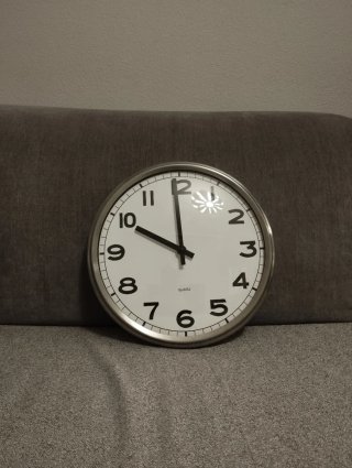 Reloj de Pared de Acero Inoxidable 32 cm