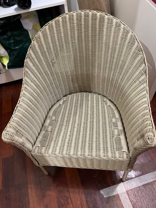 Silla de Ratán Beige