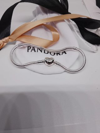 Pulsera Pandora 19cm con Cierre de Corazón