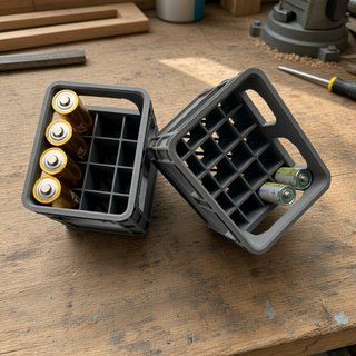 Organizador pilas AA y AAA, cajas de botellas mini