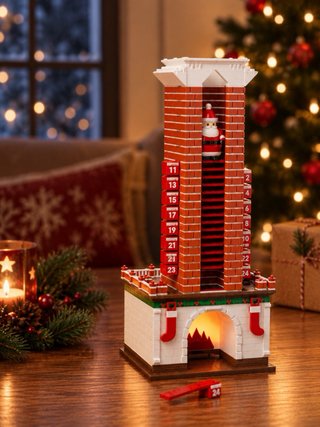 Calendario de Adviento Chimenea Impreso 3D