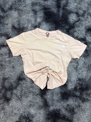 Camiseta Vintage The North Face Rosa Talla XS