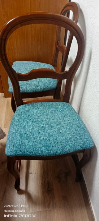 Set de 6 Sillas de Comedor de Madera