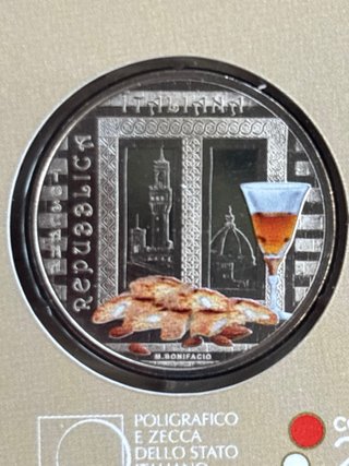 Moneda Conmemorativa Italia Toscana y Piamonte