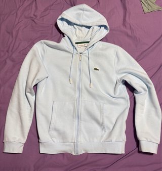 Chaqueta con capucha Lacoste azul