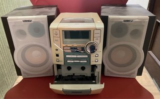Mini cadena Philips MC-200/22 con 2 altavoces orig